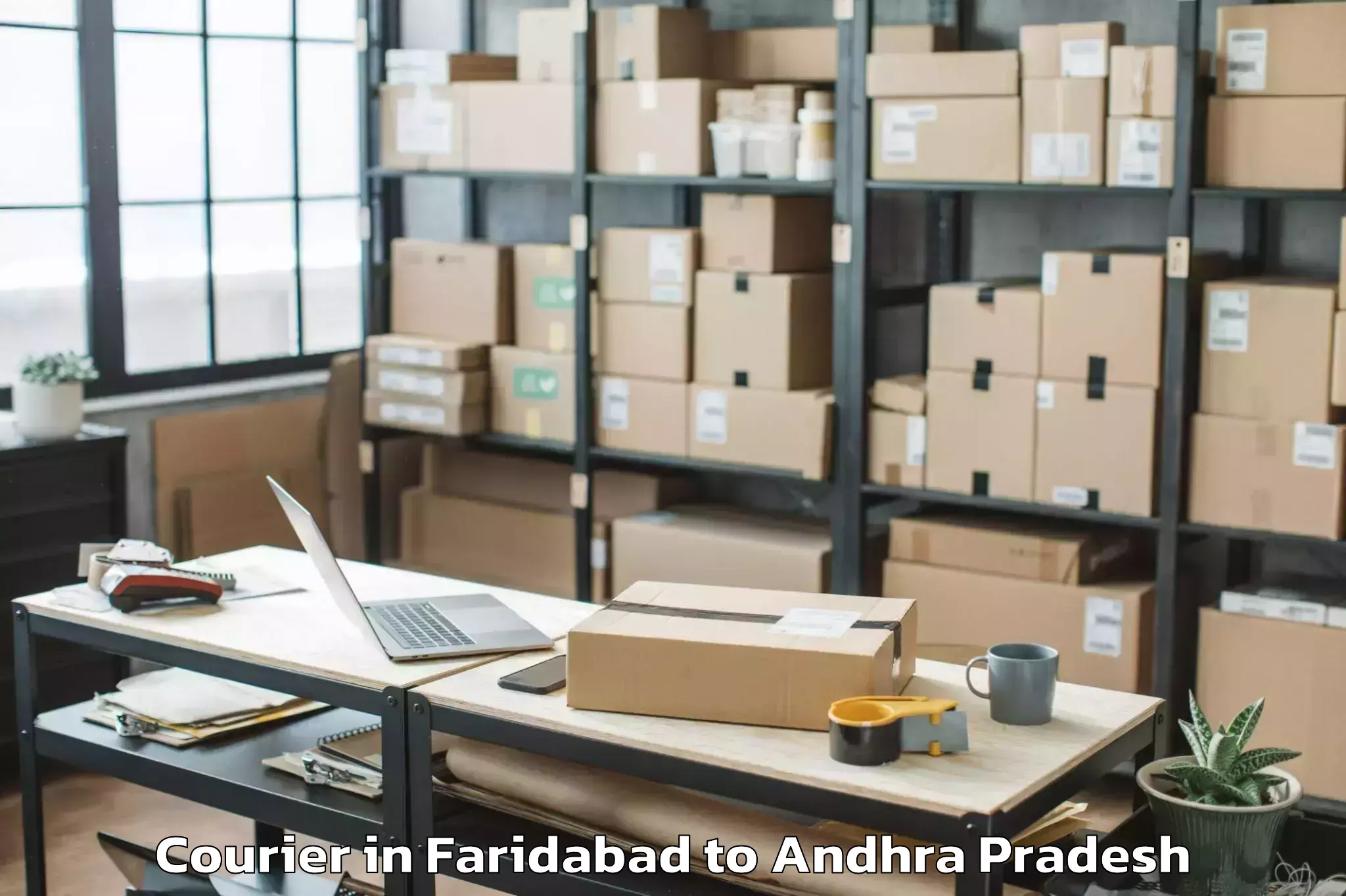 Get Faridabad to Etikoppaka Courier